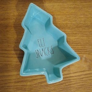 Rae Dunn Elf Snacks tree dish